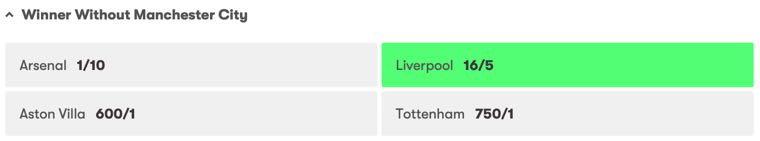 Winner without betting example