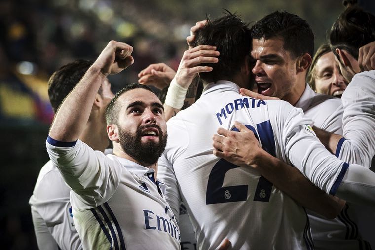 Real Madrid celebrates La Liga win