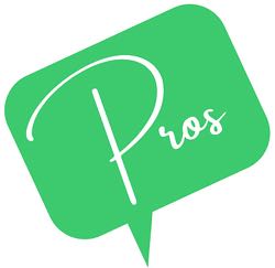Pros speech bubble