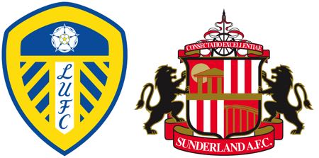 Leeds vs Sunderland logos