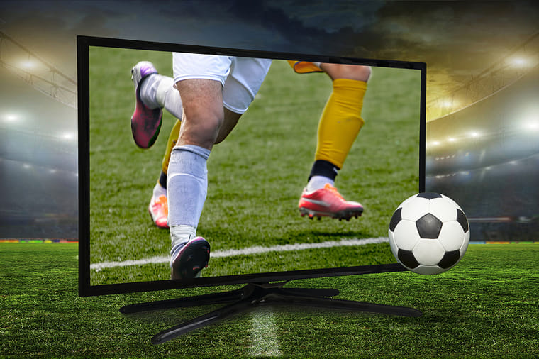 Watching football on TV