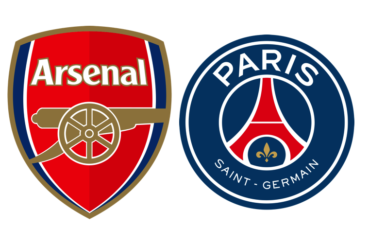 Arsenal & PSG logos