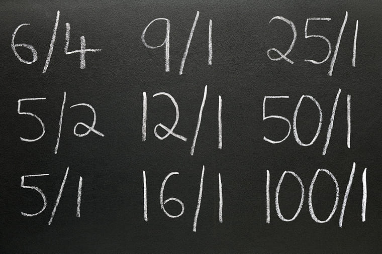 Odds on blackboard