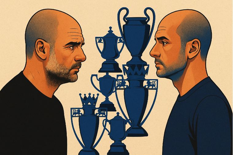 Josep Guardiola vs. his own achievements